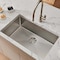 Ruvati Hex Bottom 30-inch Scratch Resistant Embossed Texture Kitchen Sink Stainless Steel RVH7630 - alternate 1